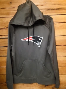 Majestic Hoodie Youth Size M Gray New England Patriots Football NFL Pullover - Picture 1 of 5