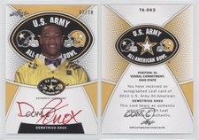 2014 Leaf US Army All-American Bowl Tour Red Ink /10 Demetrius Knox #TA-DK2 Auto
