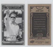 2015 Upper Deck Goodwin Champions Black and White Portraits Minis John Elway HOF