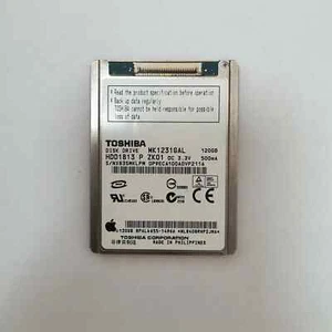 MK1231GAL 120GB Toshiba Hard Drive HDD Replacement iPod Classic 5th 7th Gen - Picture 1 of 2
