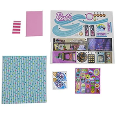 Pegatinas de repuesto, alfombra, manta y toalla para Barbie Dream Camper Foto 1 de 4