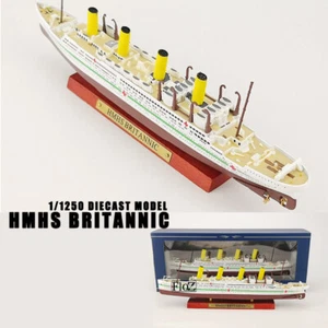 HMHS BRITÁNICO 1/1250 modelo diecast barco ATLAS crucero británico regalo de Navidad - Imagen 1 de 6