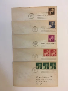 USA 889-893 Berühmte Amerikaner - Erfinder (5) Ersttagsbriefe - Bild 1 von 6