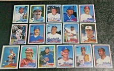 1989 Topps Wax Box Bottom Hand Cut Cards A - P (Pick Your Players)