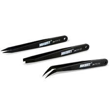 JAKEMY JM-T11 3in1 Anti-static Heat Resistant Flat Pointed Curved Tweezers Set