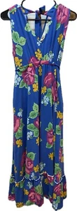 Matilda Jane Maxikleid blau rosa Blumen Dream Weaver Damen ärmellos Größe SM - Bild 1 von 7