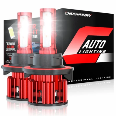 Para FORD ECONOMOLINE E150-E450 2008-2016 - 2 peças 9008 lâmpadas de faróis de LED feixe duplo - Imagem 1 de 4