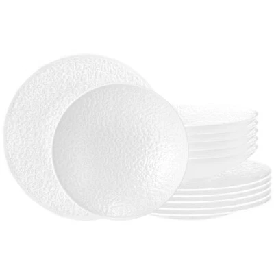 Seltmann Weiden NORI 12 Tlg. Speiseservice Kombiservice Essgeschirr Relief - Bild 1 von 4