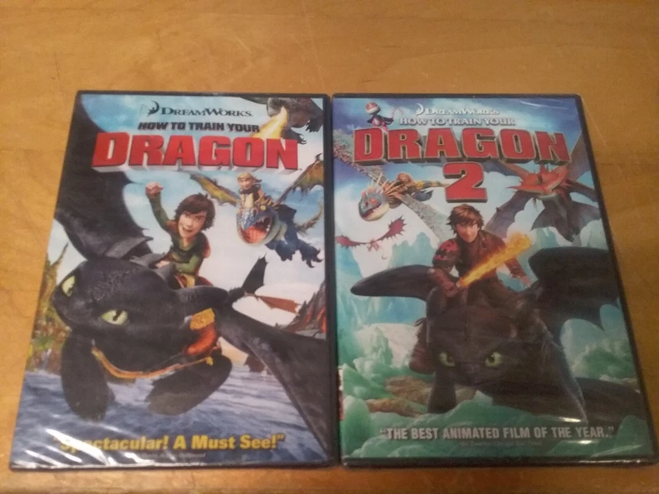 DreamWorks How To Train Your Dragon 1 & 2 (DVD Set) BOTH NEW - SEALED - Image 1 of 1