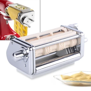 Professional Ravioli Maker Attachment for KitchenAid Stand Mixer Stainless Steel - Picture 1 of 12