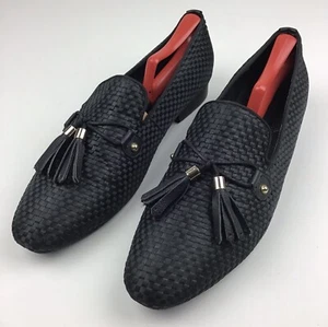 Louis Leeman Woven Tassel Halbschuhe Herren 44 Schwarz " - Bild 1 von 9