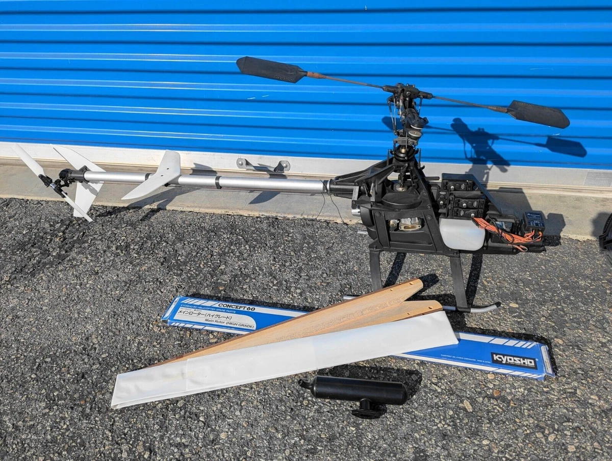 KYOSHO CONCEPT 60 RC ENGINE POWERED HELICOPTER Chassis w/ Engine