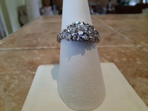 Labordiamant 3,60 Karat. Sterling Silber 925 RING - Bild 1 von 7