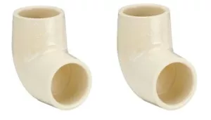 Raccordo tubo, gomito CPVC, 90 gradi, 3/4 pollici, 2 pz. - Foto 1 di 3