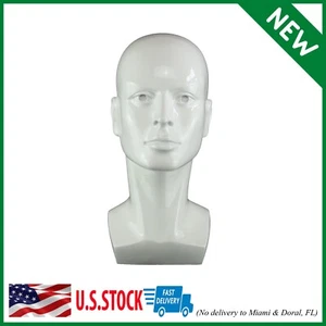 LIAMTU Male Wigs Display Mannequin Head Stand Model White - Picture 1 of 5