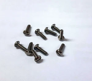 5 x Titanium Gr. 5 Linsenkopfschrauben mit Schlitz M2 x 6* - Picture 1 of 1