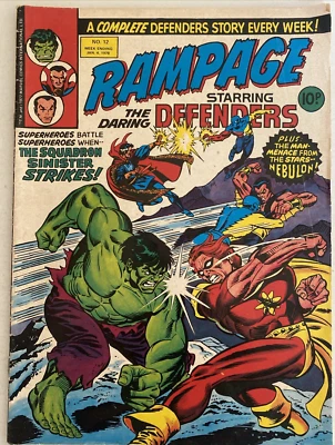 RAMPAGE NUMBER. 12. THE DEFENDERS. VINTAGE MARVEL UK MAGAZINE. JAN 4TH 1978. - Image 1 of 4
