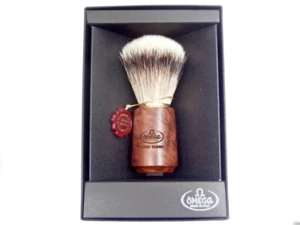Cepillo de afeitar OMEGA Silverpitz Dachs Badger cepillo de afeitar BRUYÉRE ¡Madera de brezo! - Imagen 1 de 9