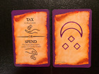 Risk Europe TAX OR SPEND CARD Purple Army 2015 GAME REPLACEMENT PIECE / CARD