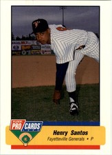 1994 Fayetteville Generals Fleer/ProCards #2145 Henry Santos