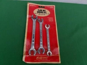 K-D TOOLS ( 3 PIECE ) FLARE NUT WRENCH SET # 2192 NOS - Picture 1 of 6