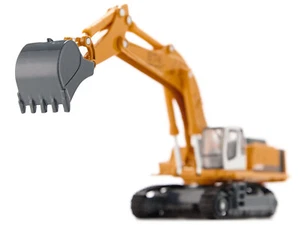 Heavy Haulage Transporter & Liebherr 974 Litronic Excavator 1/87 (Ho) Siku 1847 - Picture 1 of 5