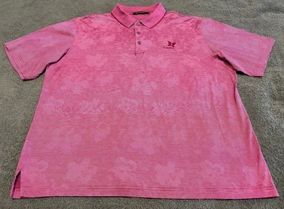 Bugatchi Kapalua Polo Shirt Mens Large Golf Floral Hawaiian - Image 1 of 4