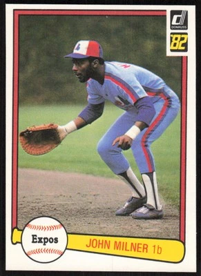 1982 Donruss #266 John Milner   - FREE SHIPPING - Image 1 of 2