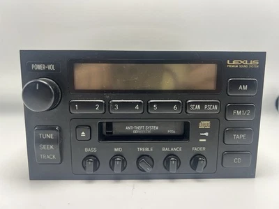 1996 1997 1998 LEXUS LX450 OEM RADIO Tape RECEIVER P1706 86120-60190  - Image 1 of 4