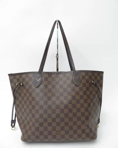 echt Louis Vuitton Damier Ebene Neverfull MM Beuteltasche Tasche S#47225 - Bild 1 von 24