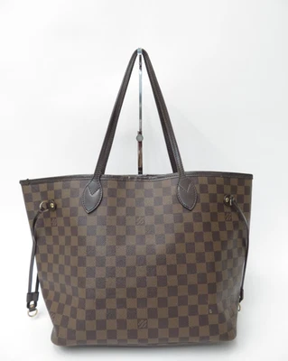 echt Louis Vuitton Damier Ebene Neverfull MM Beuteltasche Tasche S#47225 - Bild 1 von 4