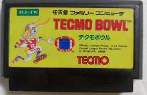 Tecmo Bowl: Solo Cartuccia di Gioco Nintendo Famicom (TCF-TW) 1990 NFL - Picture 1 of 6