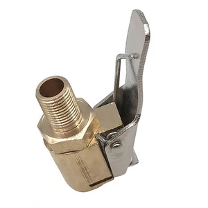 Valvola Gonfiatore Pneumatici Auto Camion Pompa Aria Clip Ugello,Connettore Adattatore Metallo  - Foto 1 di 2