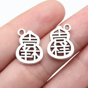140 PCS Tibetan Silver Calabash Charms Pendants 17x13MM DIY Jewelry Accessories  - Picture 1 of 4