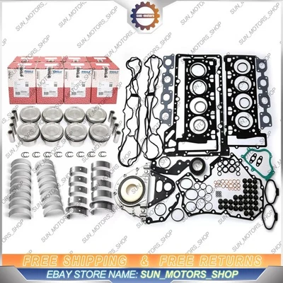 Engine Overhaul Pistons Gaskets Bearings Kit For BMW M5 M6 f10 F06 F12 S63N 4.4 - Image 1 of 4
