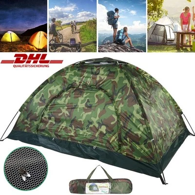 2 Person Camping Tent Camping Holiday Trekking Tent Tent One Man Tent ULTRALIGHT! - Image 1 of 4