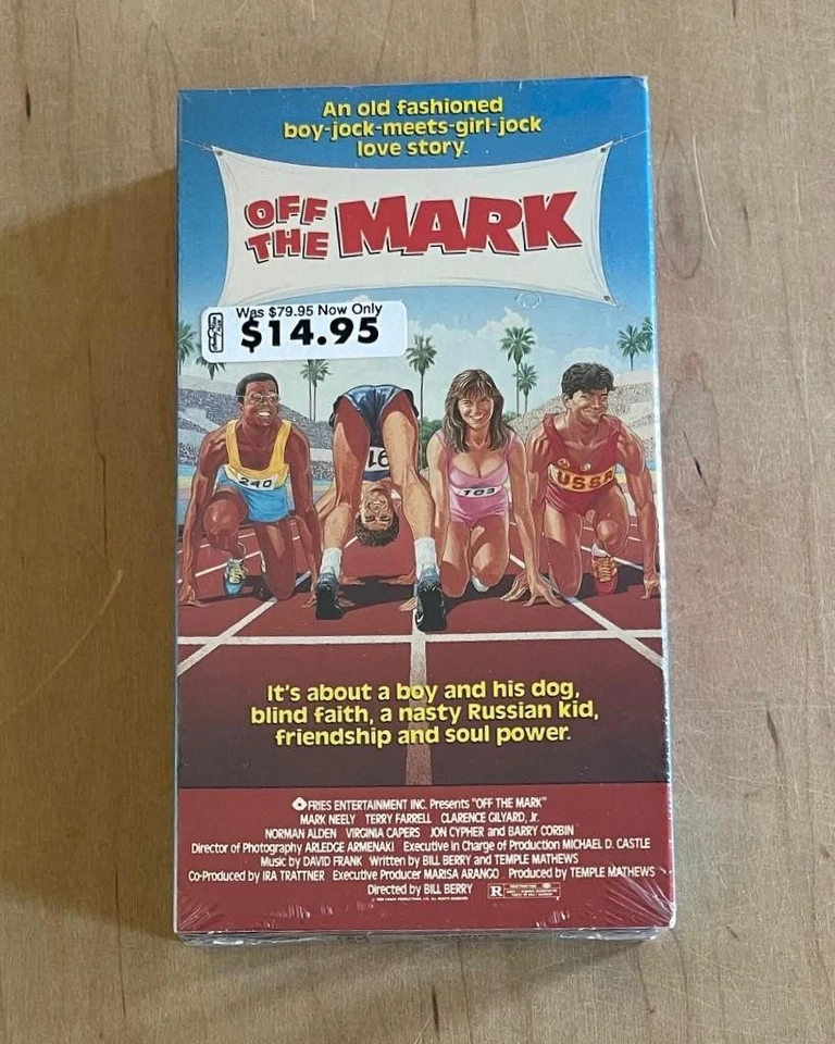 OFF THE MARK (1987) Sealed VHS Fries Cult Sex Comedy Sports Spoof Track & Field - Image 1 of 4