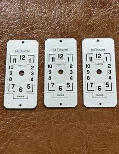 Rare 3 Jaeger Le Coultre Douplan SWISS Silver/white Dials, Rectangle dials - Picture 1 of 5