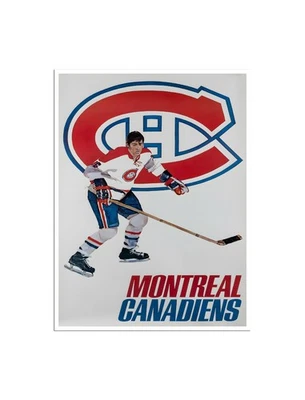 Póster Montreal Canadiens años 70 vintage hockey arte impresión regalo 12x16" Foto 1 de 2