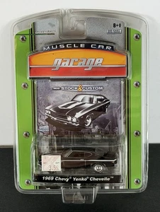 Greenlight Muscle Car Garage 1969 Chevrolet Yenko Chevelle Nero Nuovo In Confezione - Foto 1 di 5