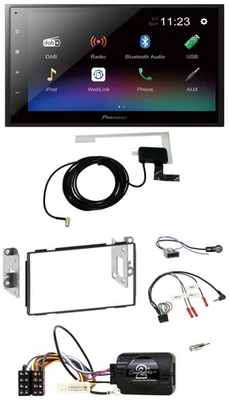 Pioneer DAB Lenkrad Bluetooth 2DIN USB Autoradio für Nissan Qashqai J10 07-13 - Bild 1 von 4