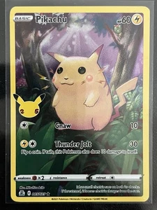 Pokémon Celebrations Pikachu Holo Rare Card 005/025 NM Condition - Picture 1 of 2