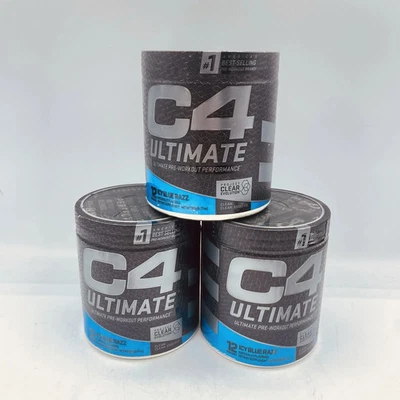 PACK DE 3 CELLUCOR C4 Ultimate ICY BLUE RAZZ Pre Entrenamiento CADUCIDAD 01/2026 Foto 1 de 2