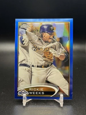 Refractores Topps 2012 cromo azul #147 Rickie Weeks/199 Foto 1 de 2
