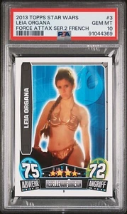 2013 TOPPS STAR WARS FORCE ATTAX SERIES 2 3 LEIA ORGANA PSA 10 POP 1 - Picture 1 of 2