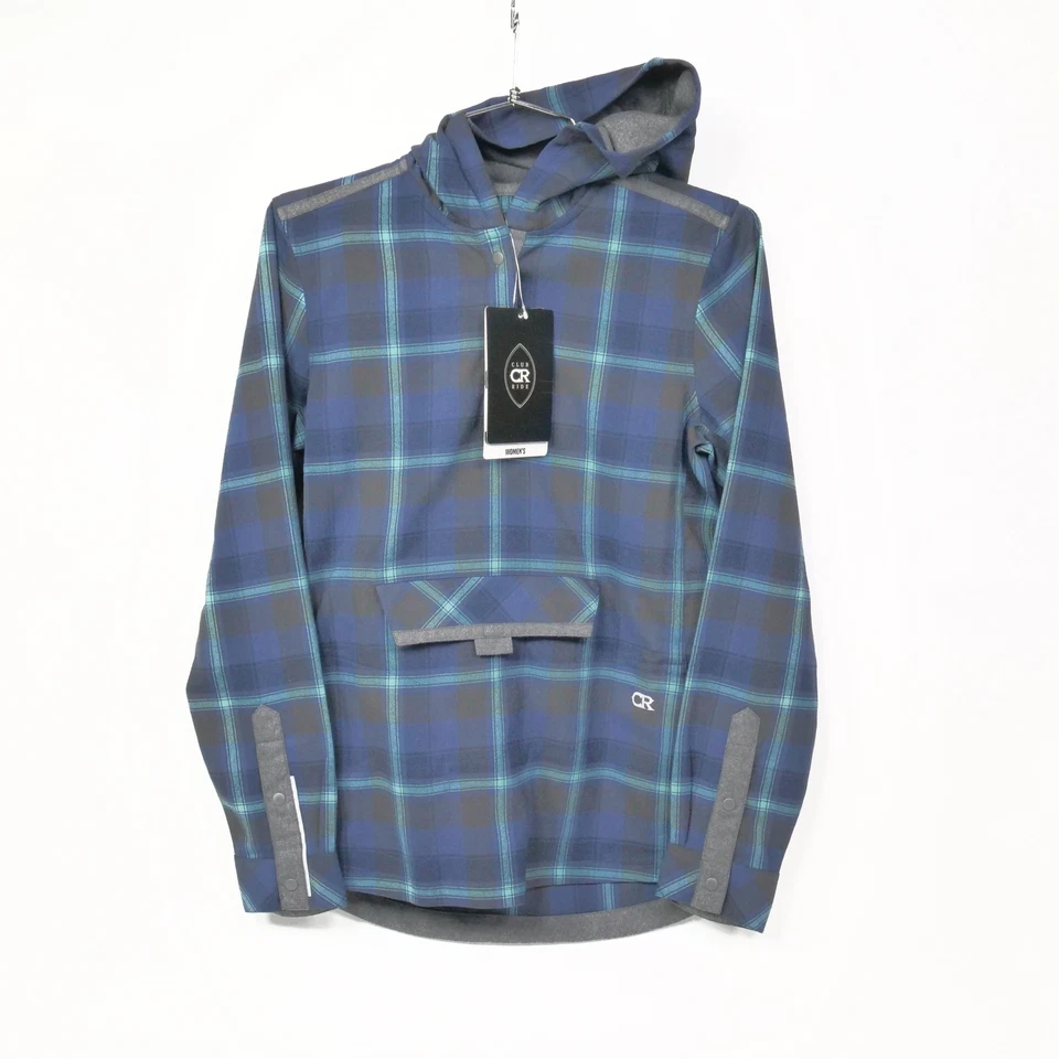 Club Ride Pop Over Bike Hoody Women's Small Pullover Long Sleeve Deep Blue - Image 1 of 2