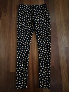 Gymbroee Girls Size 12 Candy Corn Leggings Halloween Fall Black & Orange - Picture 1 of 9