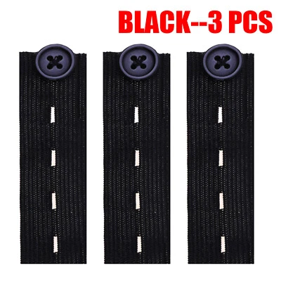 10x Extensores de Botones para Jeans, Pantalones Extensores de Cintura para Mujeres y Hombres Sin Costura Foto 1 de 4