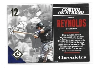 2017 Panini Chronicles Rookie Gold /999 Mark Reynolds #81 - Picture 1 of 1
