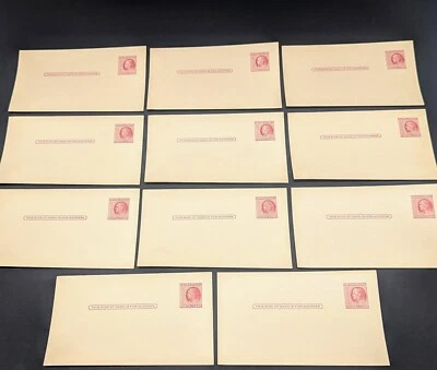 1951 US Postal Reply Card Benjamin Franklin 2 Cent Post Card Lot Unused - Image 1 of 3